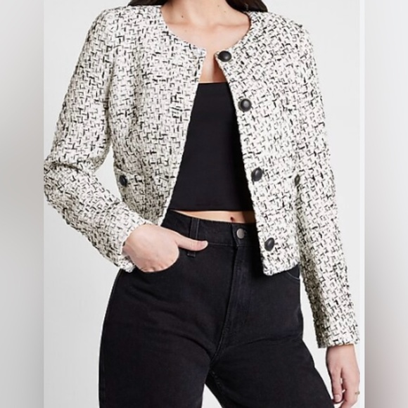 EXPRESS Women's Tweed Button-Up Jacket. #013 - Picture 1 of 6